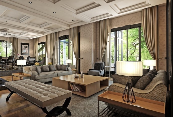 Fascinating Living Space Royally Mixing Design Styles in Ankara, Turkey #classic #design #living-room #modern