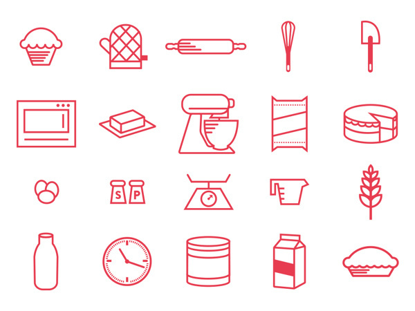 Susy's Bakery on Behance #susy #memomoi #bakery #para #collection #mexico #guadalajara #fans #symbol #pictograms #todo #logo #hay