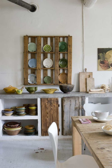 pallet_plate_rack #wood #kitchen