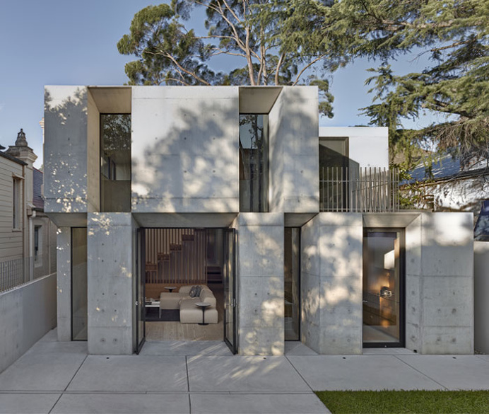 Two Storey Concrete and Timber Frame House - #architecture, #house, #home, home, architecture
