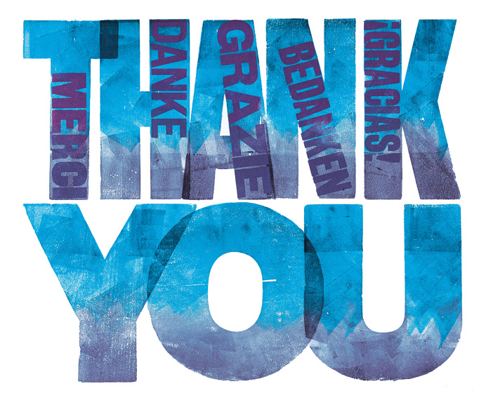 Merci, Danke, Thank You