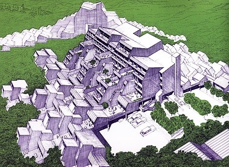 grain edit · Paul Rudolph Drawings #modern #design #architecture #drawing #sketch