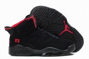 Air Jordan 6 Retro Black/Red Kids's #shoes
