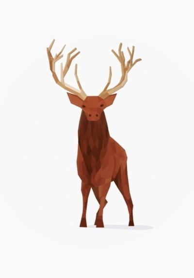A1 Poster #cox #deer #j #illustration #declan