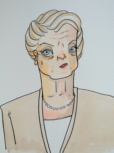 People I Know: Angela Lansbury Week 2011 - Day Four #illustration #watercolor