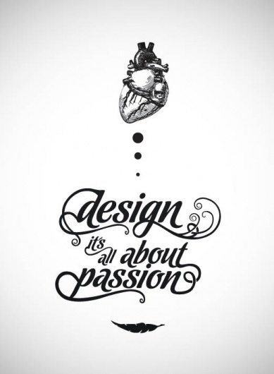 type & lettering on the Behance Network #heart #type #design #passion