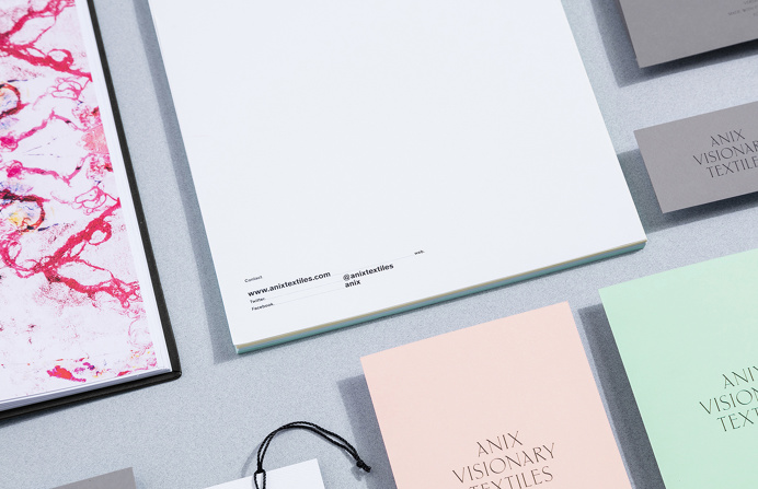 Anix Visionary Textiles branding parametro studio monterrey mexico mindsparkle mag PRINT stationery business card logo logotype corporate de