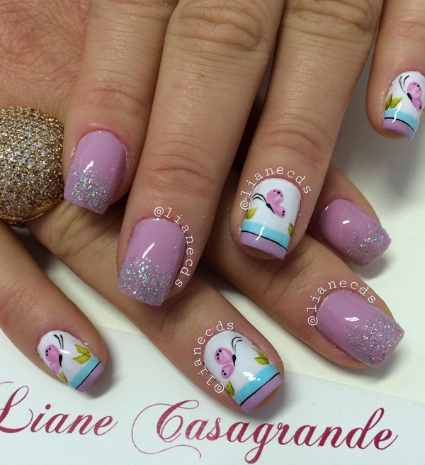 45+ Purple Nail Art Ideas