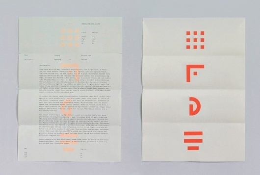 Office for Good Design | COÃ–P #letterhead #identity #stationary