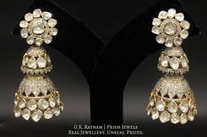 Jhumki - gold diamond polki kundan meena jadau jewellery