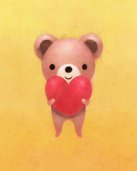 Heart on Behance #bear