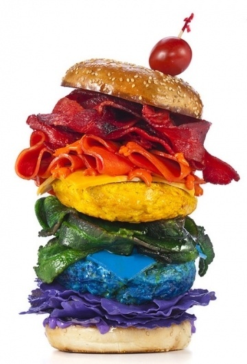 Henry Hargreaves #rainbow #burger