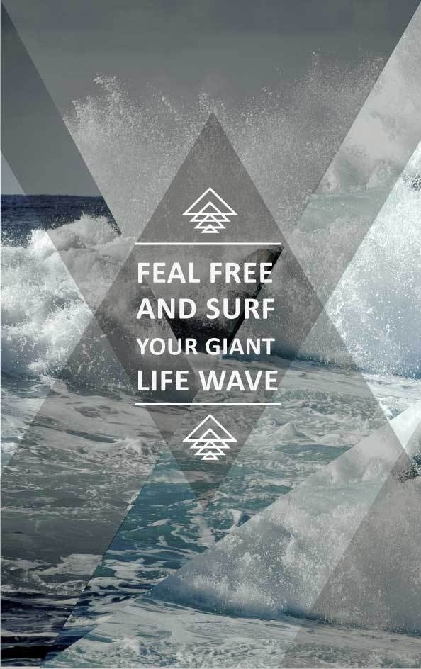 Poster just for creation #triangles #life #wave