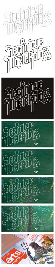Technique Masterclass André Beato #type #chalk #typography