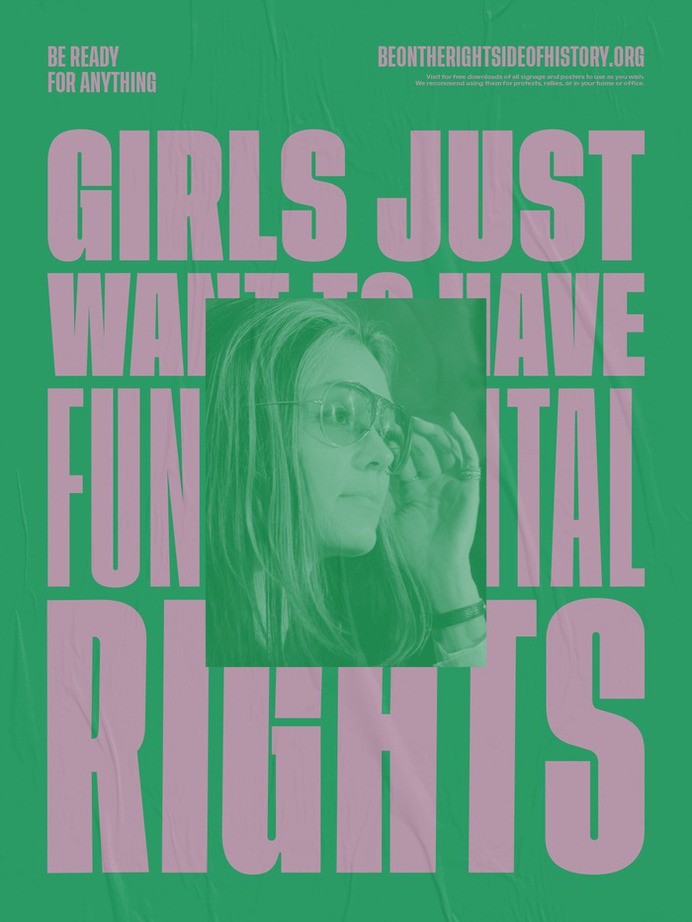 On the "No Means No" poster, the N in the first "No" still has the original ink traps, but the "N" in the second "No" has them removed. This is probably an oversight.
