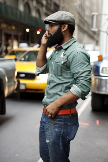 The Sartorialist #belt #beard #nyc #style #buttons