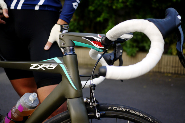 Source: mkstvns #frame #bicycle #shark #bike #custom