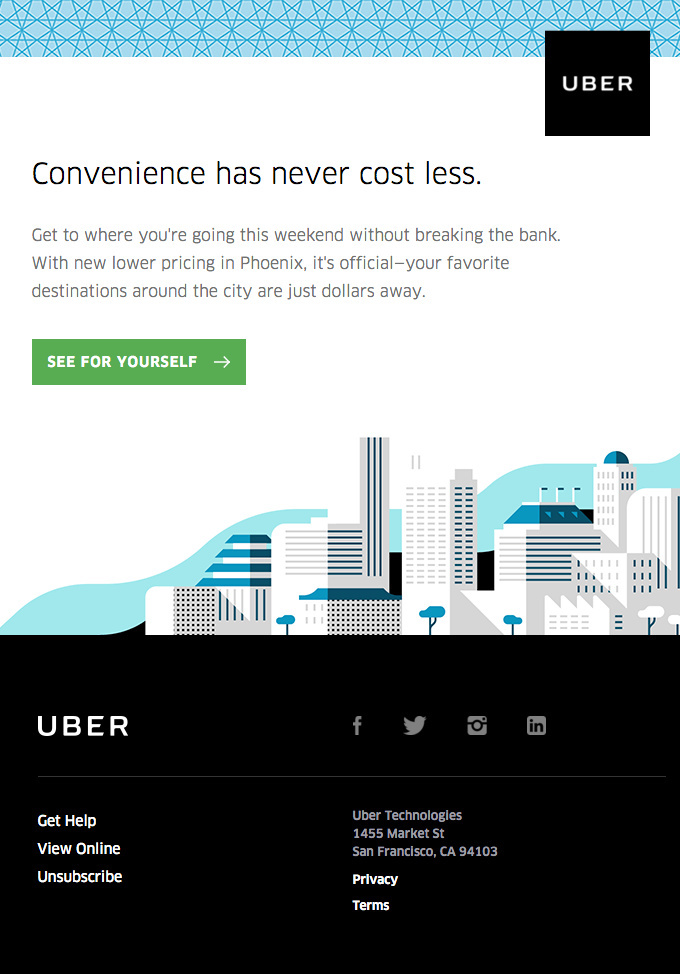 Uber | Promotion Email - Responsive