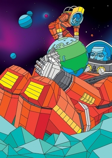 Digital Art by Aske | Daily Inspiration #spectrum #fi #illustration #sci