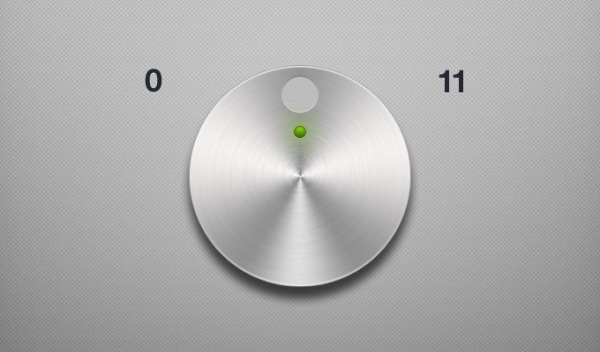 Metallic Dial (PSD) #dial #goes #eleven #shiny #knob #to
