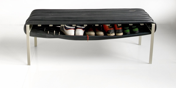 Michael Konstantin Wolke Upcycles Found Objects to Create Beautifully Designed Furniture, Lighting, and Storage #recycle #gum #gomma #reuse