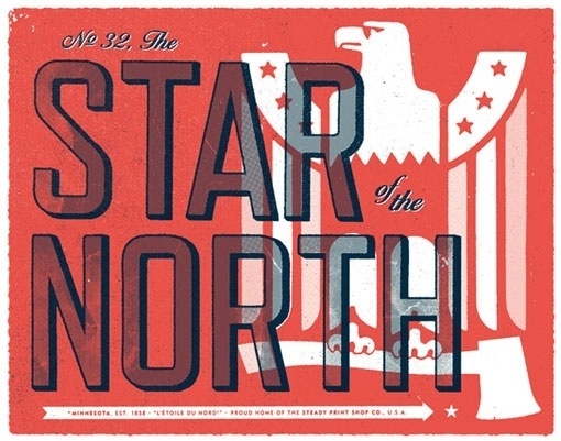 design work life » cataloging inspiration daily #type #print #north #star