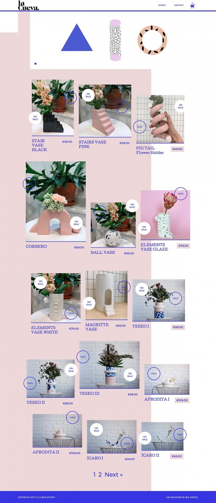 La Cueva Studio - Mindsparkle Mag - La Cueva Studio is a product design studio by Cova del Campo using beautiful, colorful, geometric patter