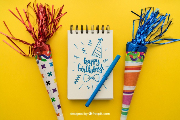 Birthday concept with notepad Free Psd. See more inspiration related to Mockup, Birthday, Happy birthday, Party, Anniversary, Celebration, Happy, Candy, Present, Mock up, Gifts, Decorative, Celebrate, Birthday party, Notepad, Festive, Up, Colourful, Birth, Happy anniversary, Concept, Annual, Composition and Mock on Freepik.