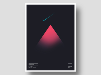 Minimalist poster, Shooting star