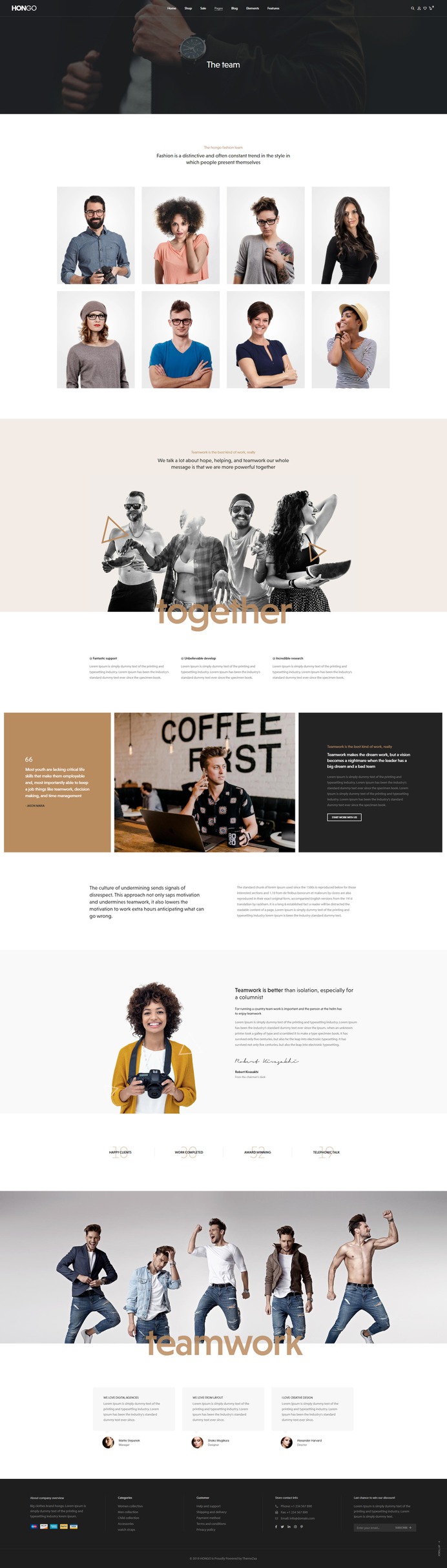 #Hongo #WooCommerce #WordPress Theme for Team Page by #ThemeZaa