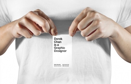 About / Derek Chan #business #card #letterpress #helvetica #typography