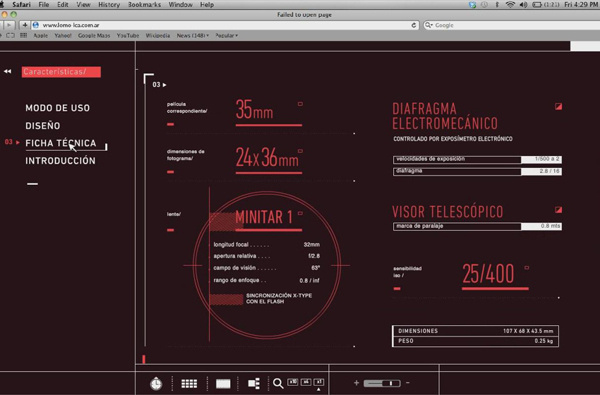 Lomo LC-A - Website on Behance #design #web