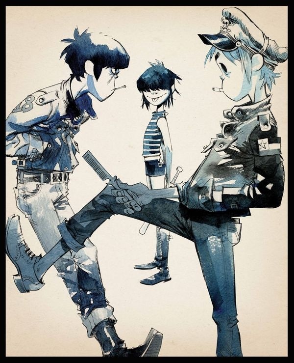 The Lords of Flatbush ∏ Jamie Hewlett.jpg (1000×1233) #jamie #hewlett