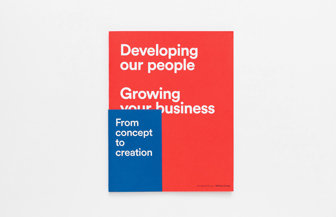 mb real estate market construction business card blue red logo logotype branding corporate design identity mindsparklemag design
