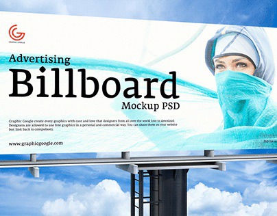 Free Advertising PSD Billboard Mockup Vol 2