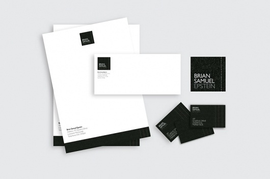 Brian Epstein - Business Cards - Creattica #pinstripe #business #card #identity #logo #brian #letterhead #epstein