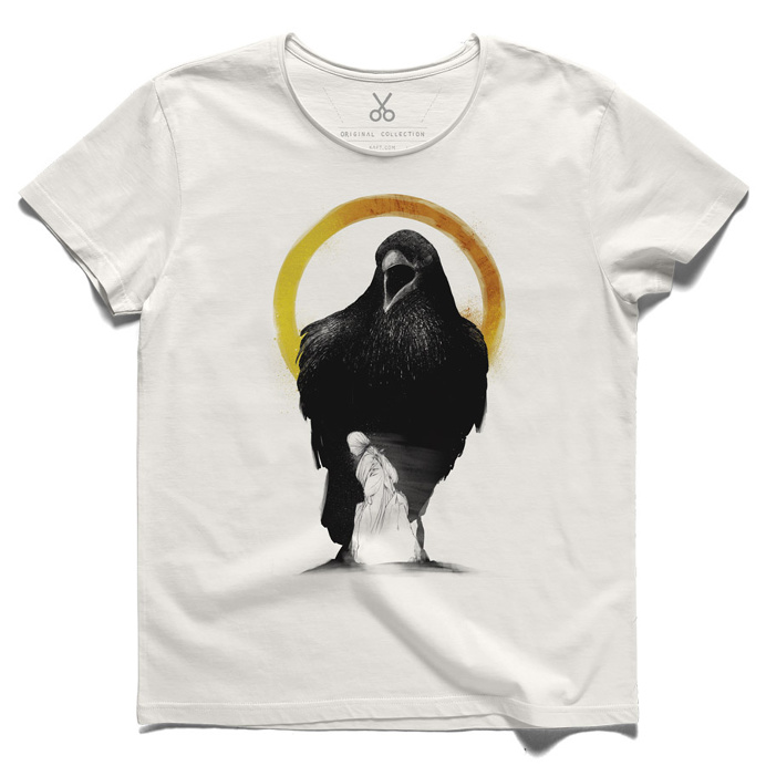 #corvus #offwhite #tee #tshirt #beecher #crow #bird #drawing #kaanbagci