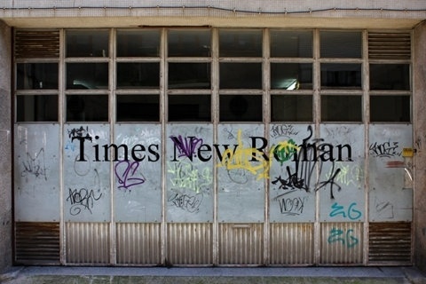 FFFFOUND! | 81_ricardocarvalhotypestimesnewroman.jpg 620×413 pixels #concrete #graffiti #wall #type #face