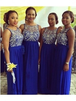 Ladies were happy with their bridesmaid dresses.