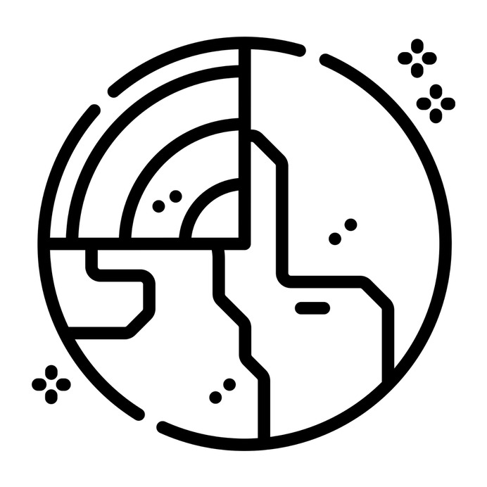 See more icon inspiration related to space, miscellaneous, planet earth, solar system, astronomy, universe, galaxy, planet, earth and nature on Flaticon.