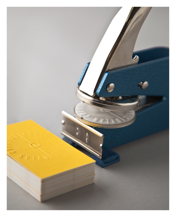 Identity #logo #embossing #yellow #emboss