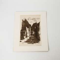RÜHLE, CLARA (Stuttgart 1885-1947 Münsingen), 5 lithographs, landscapes, city views,