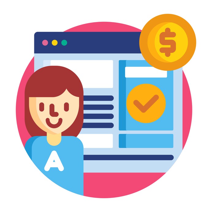 See more icon inspiration related to price, money, internet, woman, browser, ui, seo sem, miscellaneous, affiliate, web development, users, linked, user and marketing on Flaticon.
