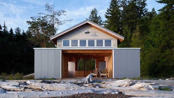Hood Canal Boat House and Cottage, Olympic Peninsula, Washington