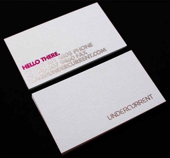 Undercurrent business card - CardFaves #card #business