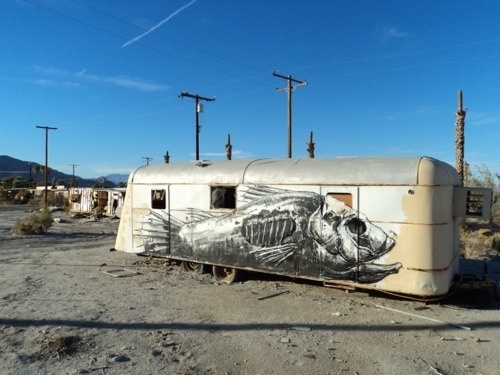 Merde! - Street art (Roa) #roa #art #street