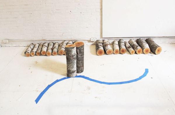CJWHO ™ (DIY Inspiration: Crafty Wood Log Chaise Lounge...) #chair #crafts #design #tutorial #wood #art #diy #trees