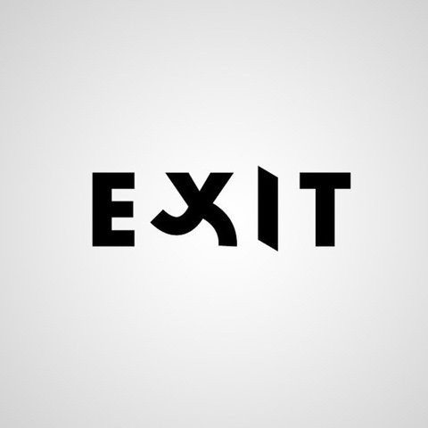 FFFFOUND! | Слово как образ — Look At Me — Посты — поток «Дизайн» #logo #exit