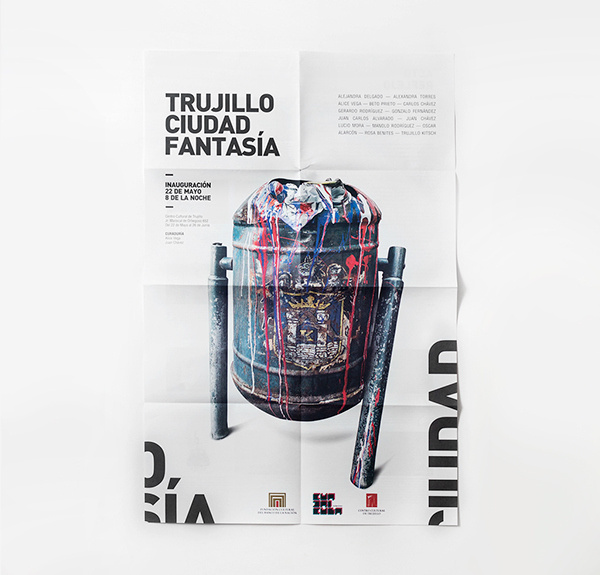 Trujillo Ciudad FantasÃ­a on Behance #dada #beto #fantasã­a #cristian #cat #minimalism #trujillo #prieto #intervenciã³n #perãº #valverde #ciudad #helvetica #din