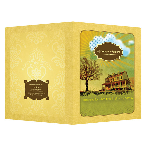 Sunny Home Presentation Folder Template #template #design #presentation #folder